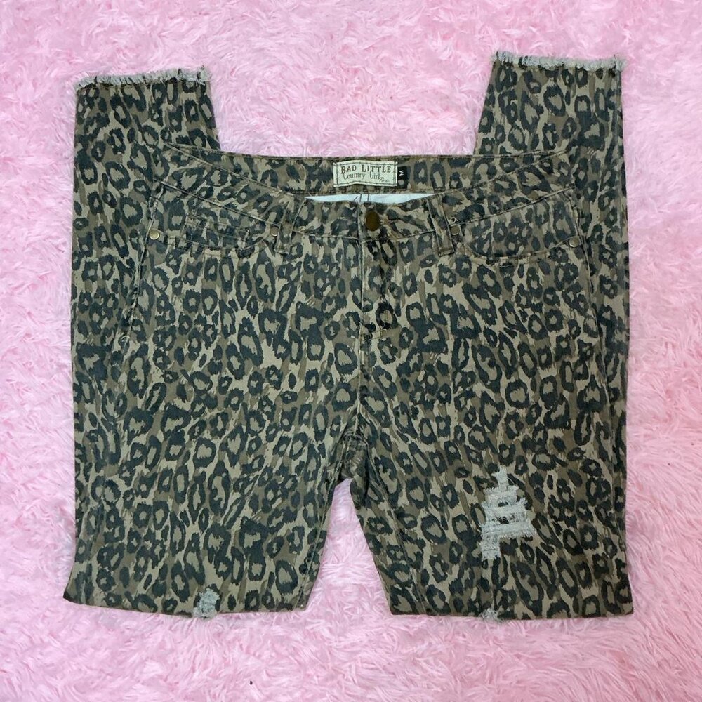 Bad Little Country Girl Leopard Print jeans
